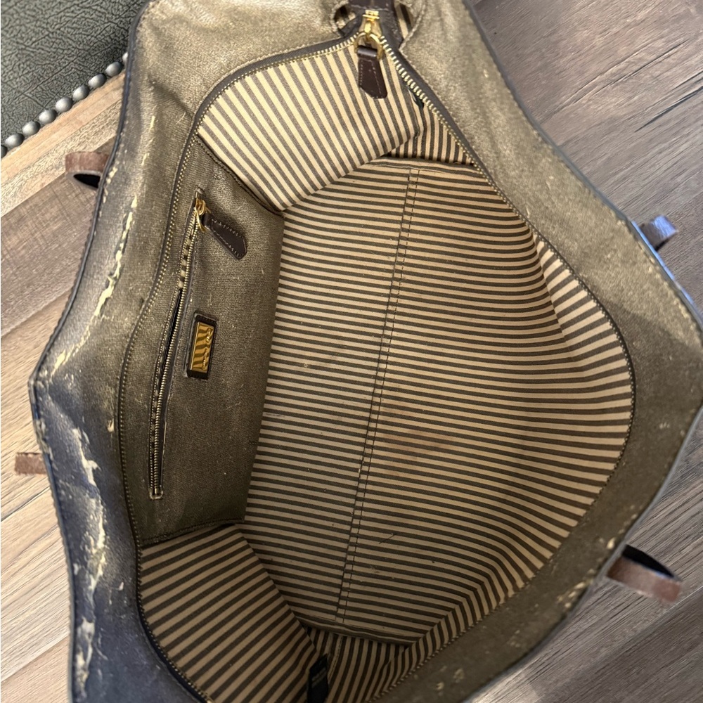 Fendi Brown & Tan Zucca Canvas Tote - Picture 4 of 9